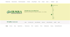 Desktop Screenshot of irmra.org